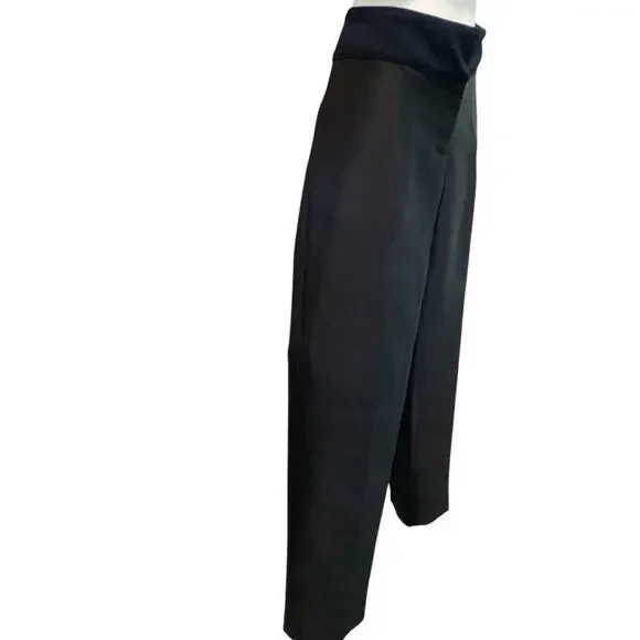 HARVEY FAIRCLOTH NAVY BLUE SILK/WOOL DRESS PANTS NEW WITH TAG 8